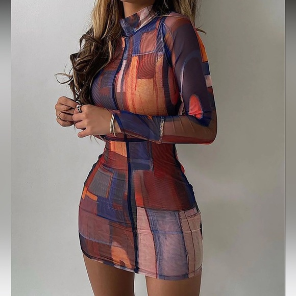 Hadley Mesh Mini Dress - Picture 3 of 6